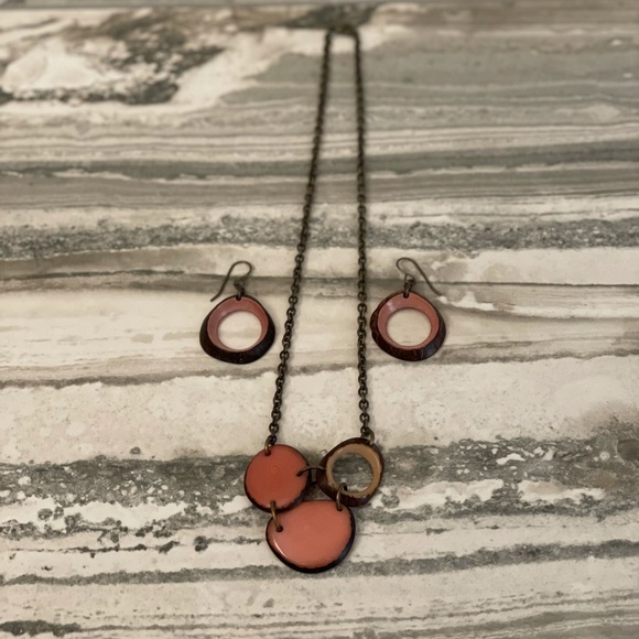 Etsy Jewelry - Etsy Tagua Nut necklace & earrings OOAK